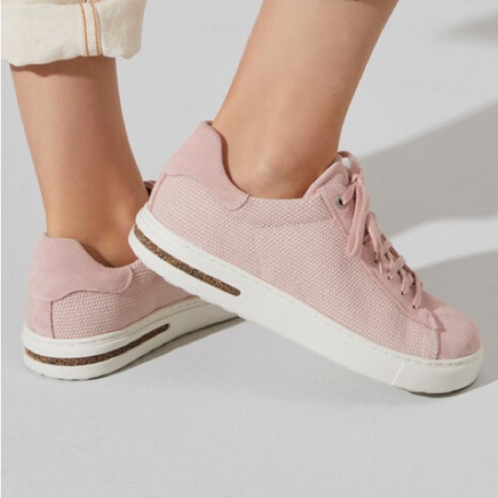 Birkenstock Pink Suede Sandcastle Bend Low trainer shoe sneakers size EU 37 US 7